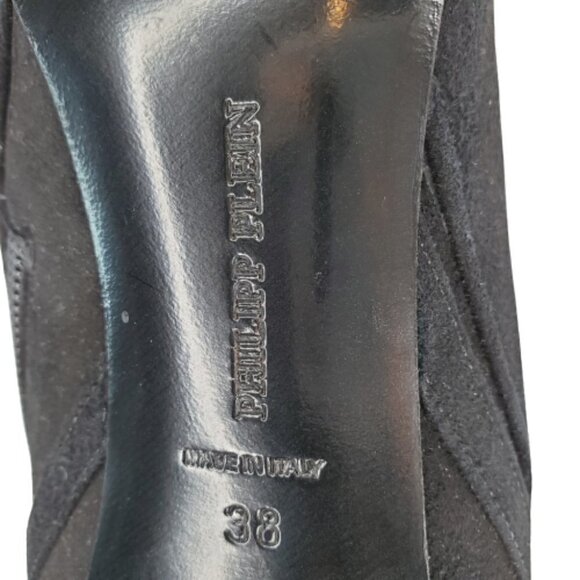 Philipp Plein On My Boo Studded Suede Ankle Booties - Picture 6 of 6